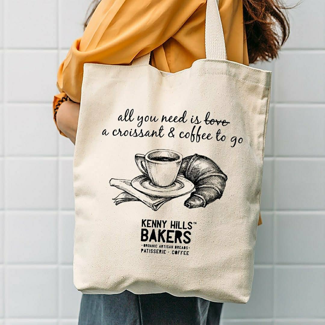 Kenny Hills Bakers | Coffee & Croissant Tote Bag
